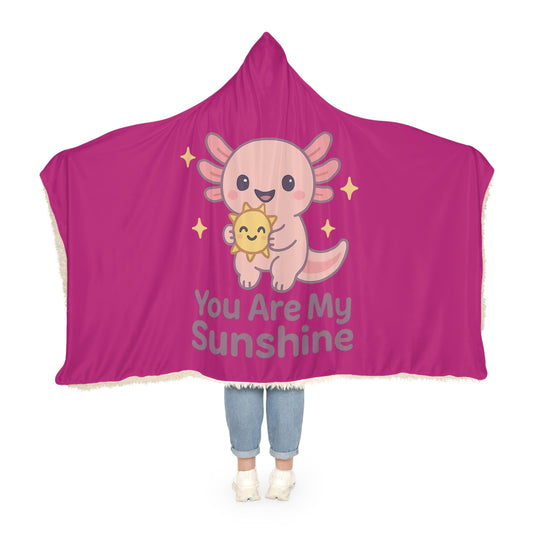 You Are My Sunshine Snuggle Blanket - Cozy Hooded Blanket for Kids & Adults