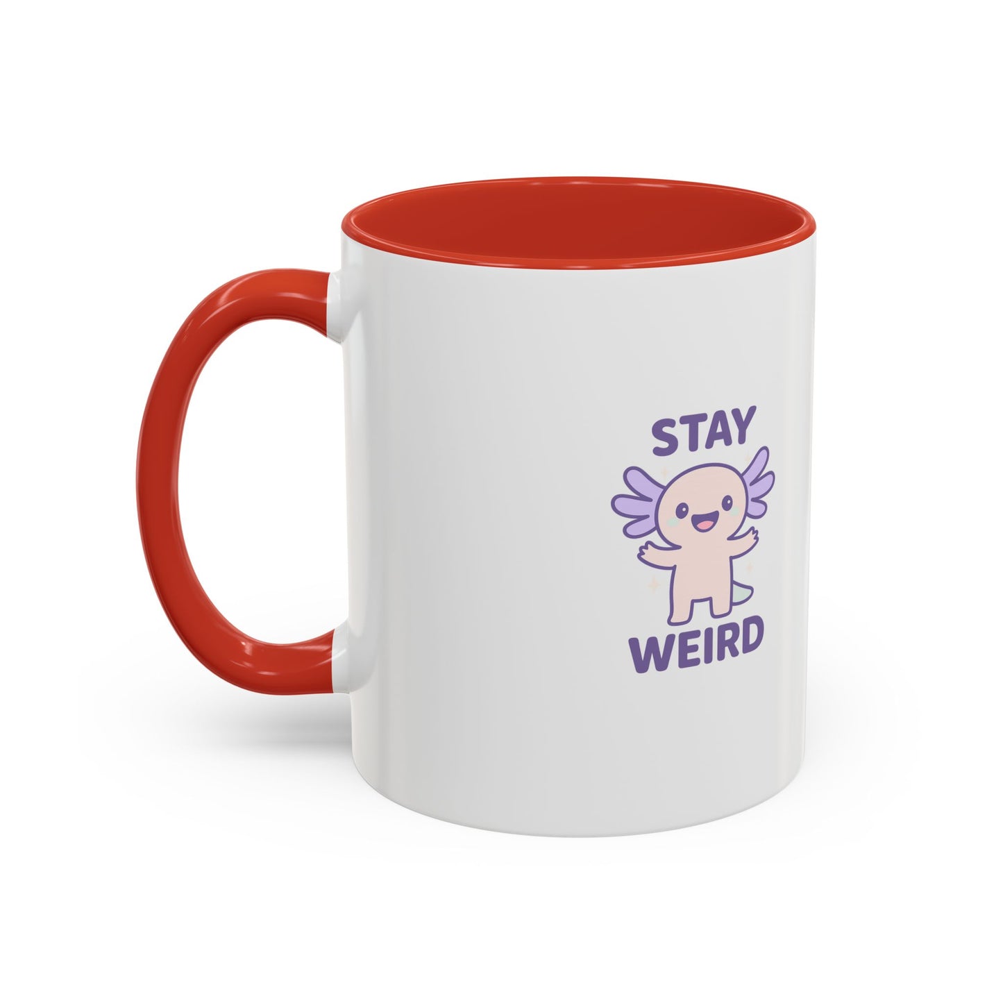 Stay Weird Accent Coffee Mug - Fun 11oz & 15oz Ceramic Cup for Quirky Coffee Lovers