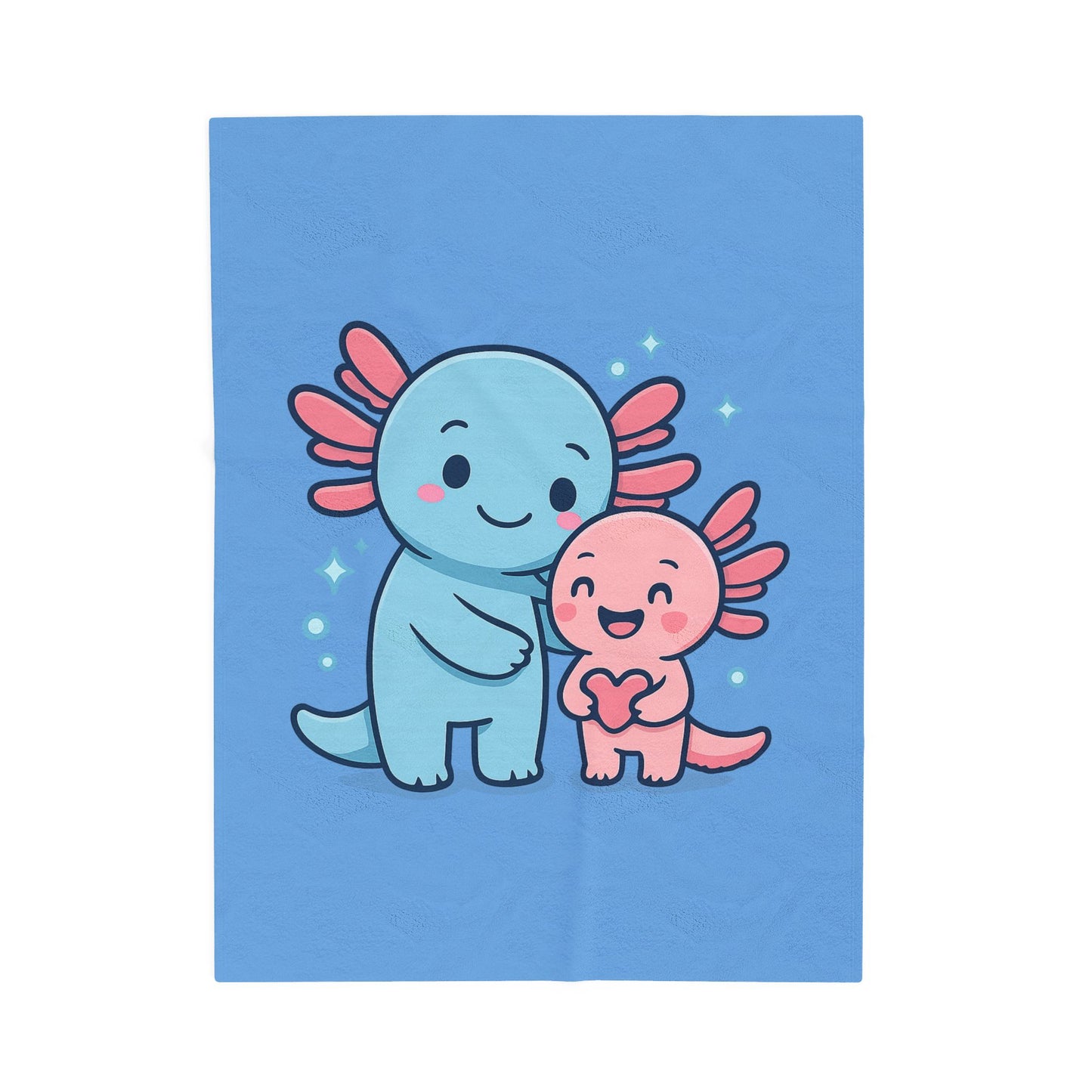 Kawaii Axolotl Plush Blanket for Cozy Comfort