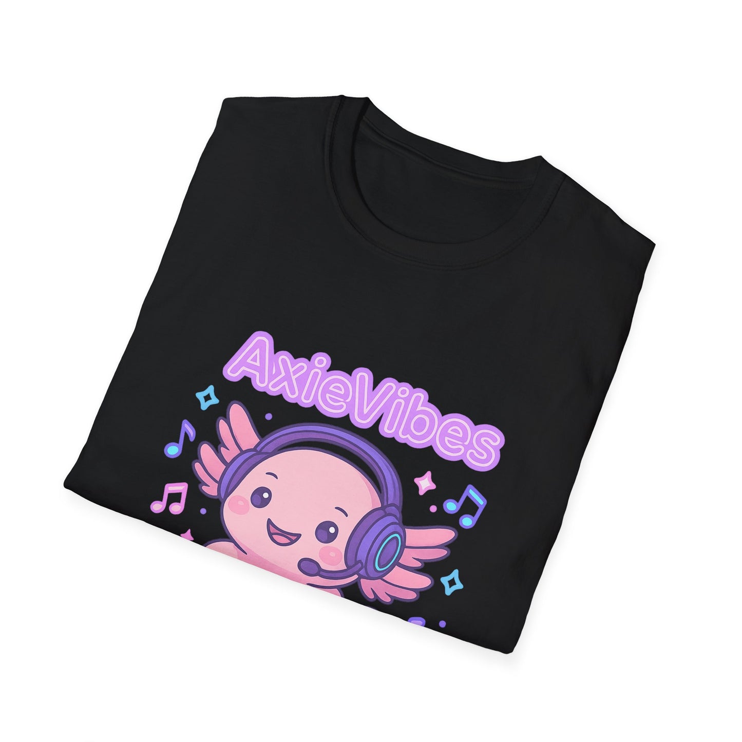 AxieVibes DJ Unisex Softstyle T-Shirt - Fun & Playful Music Tee for Gamers