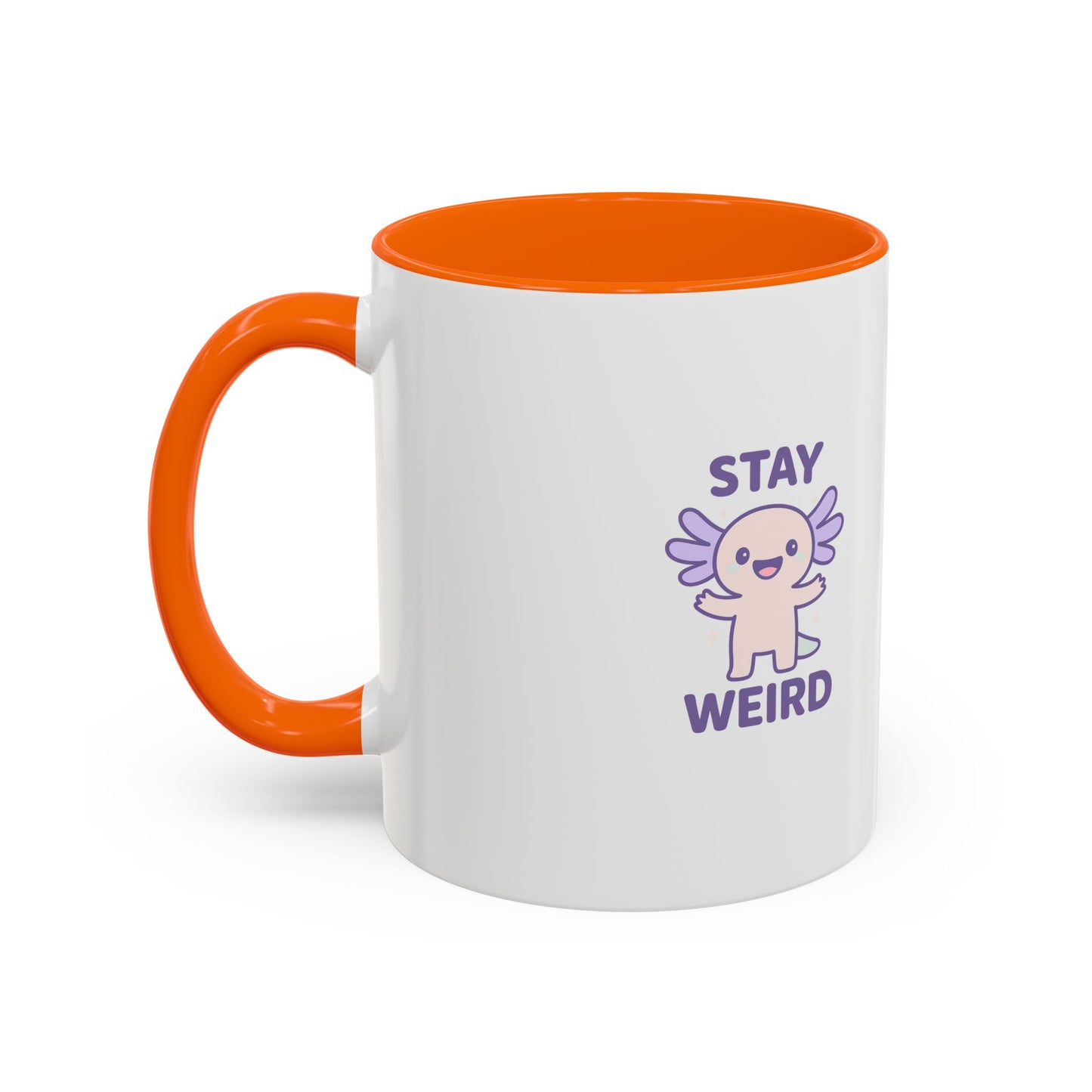 Stay Weird Accent Coffee Mug - Fun 11oz & 15oz Ceramic Cup for Quirky Coffee Lovers