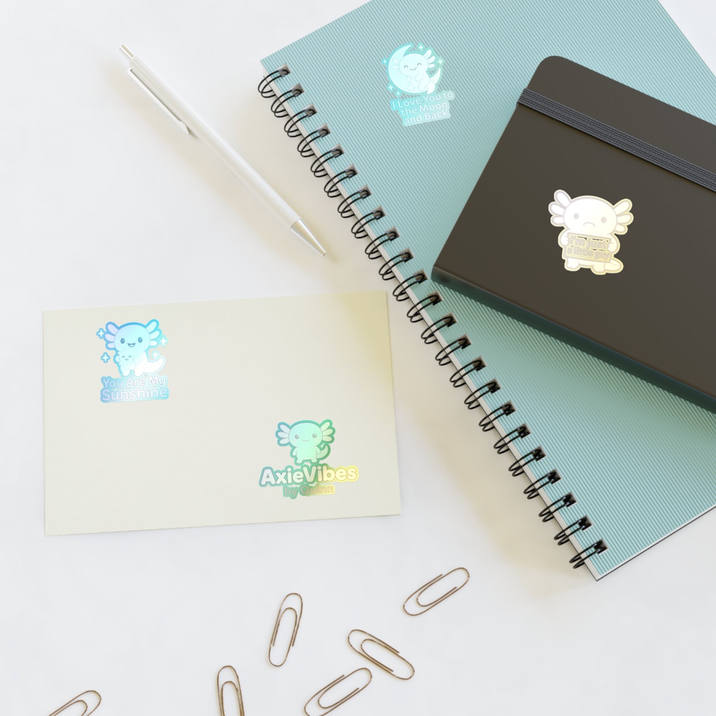Cute Axolotl Sticker Sheets - Fun, Whimsical Designs for Kids & The Young at Heart