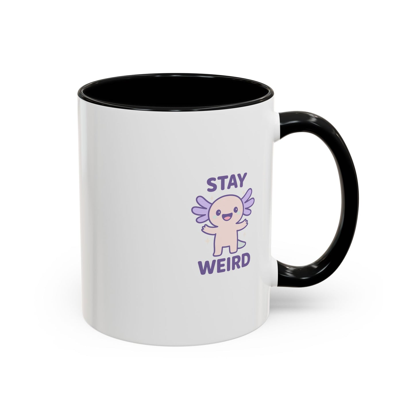 Stay Weird Accent Coffee Mug - Fun 11oz & 15oz Ceramic Cup for Quirky Coffee Lovers