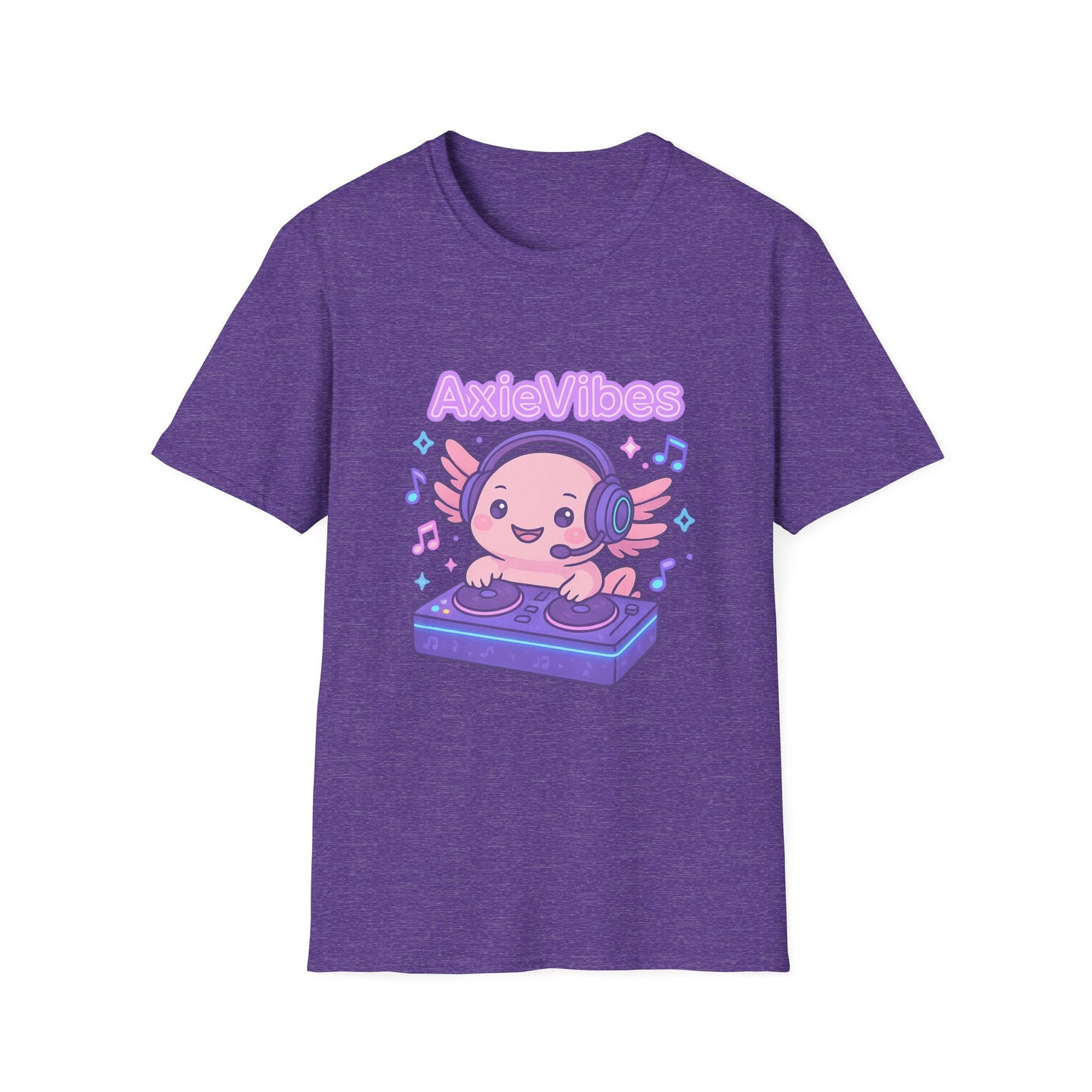 AxieVibes DJ Unisex Softstyle T-Shirt - Fun & Playful Music Tee for Gamers