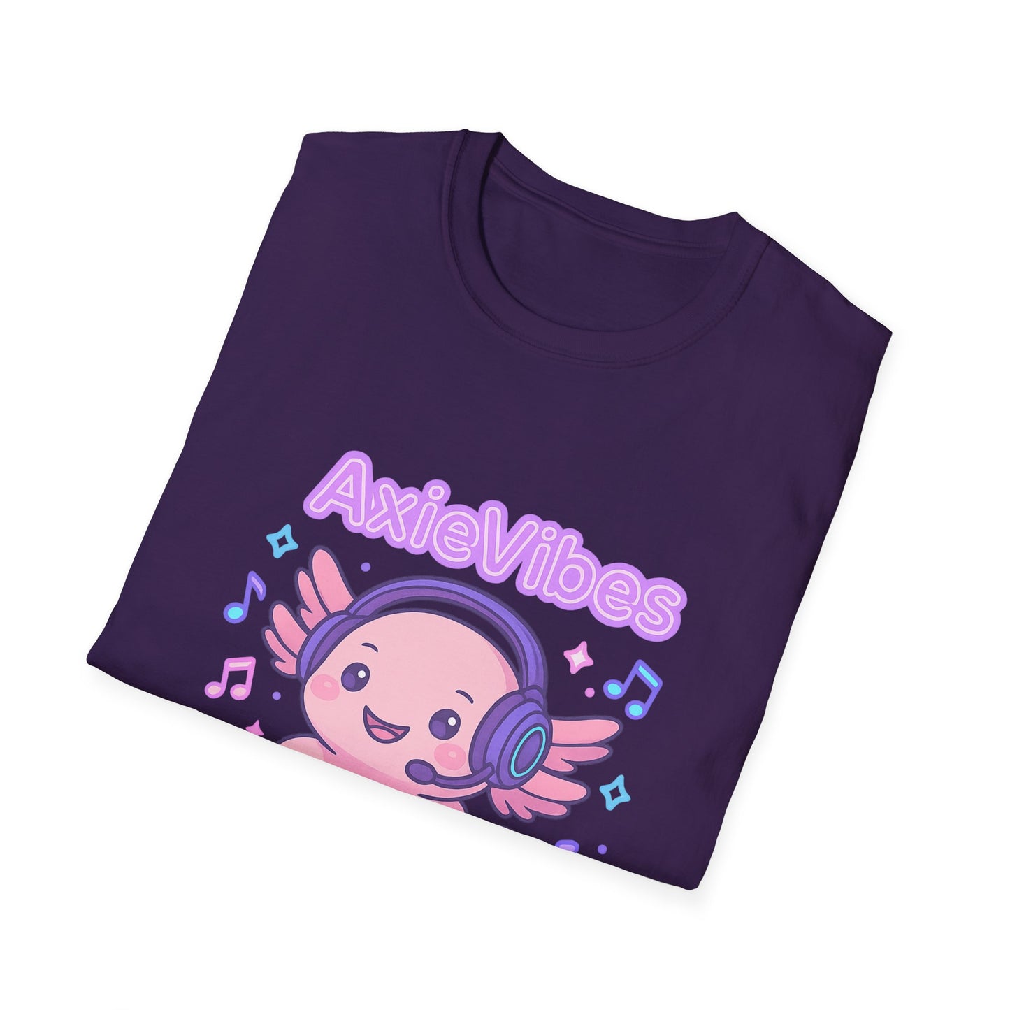 AxieVibes DJ Unisex Softstyle T-Shirt - Fun & Playful Music Tee for Gamers