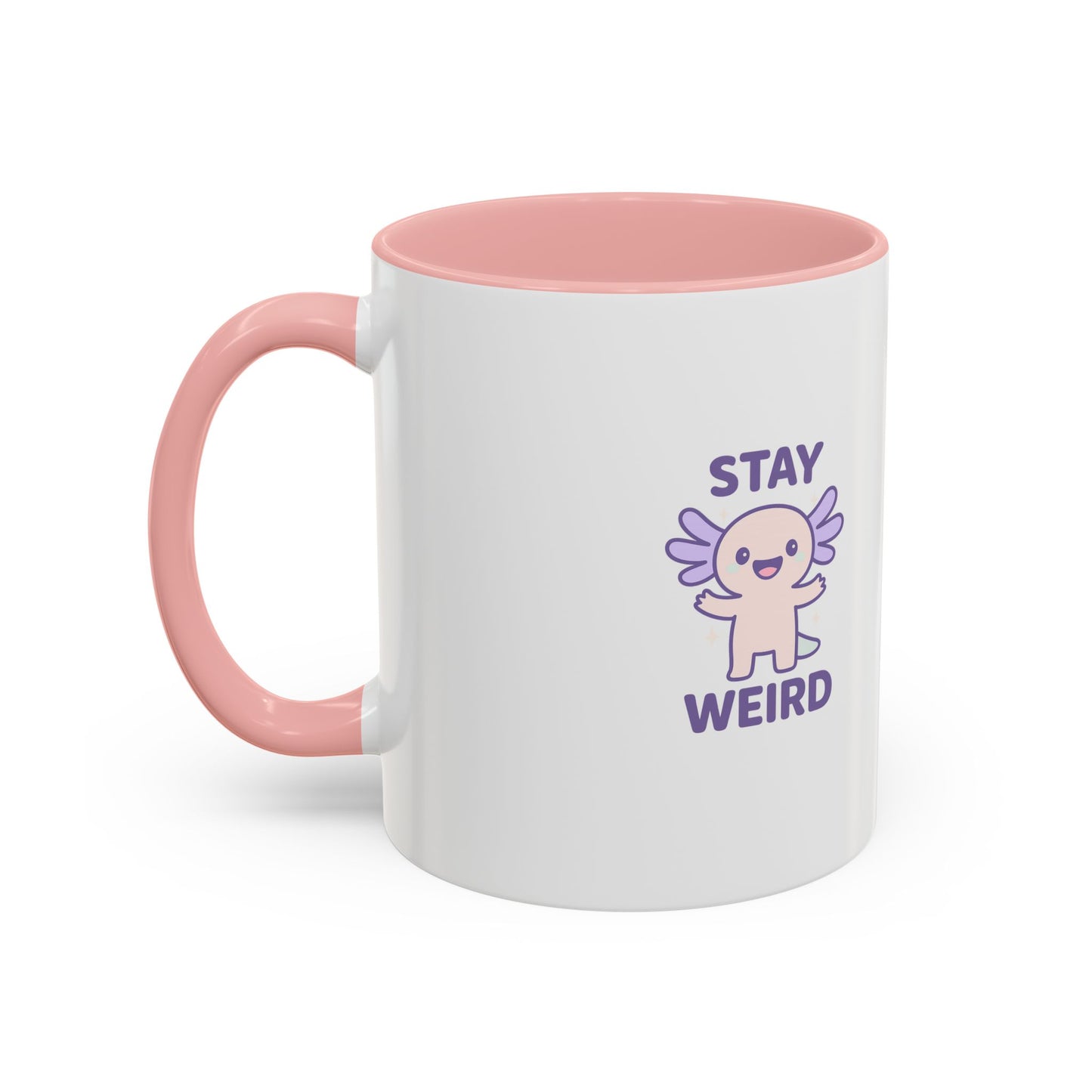 Stay Weird Accent Coffee Mug - Fun 11oz & 15oz Ceramic Cup for Quirky Coffee Lovers