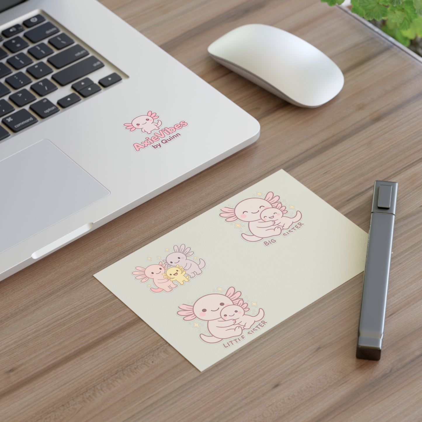 Cute Axolotl Sticker Sheets - Perfect for Sisters and Kids | Fun Decor & Gifts