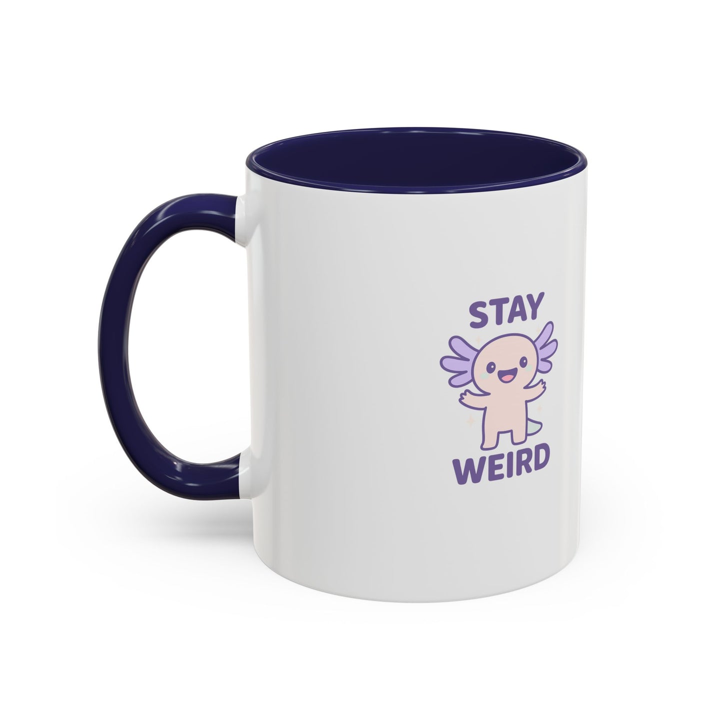 Stay Weird Accent Coffee Mug - Fun 11oz & 15oz Ceramic Cup for Quirky Coffee Lovers