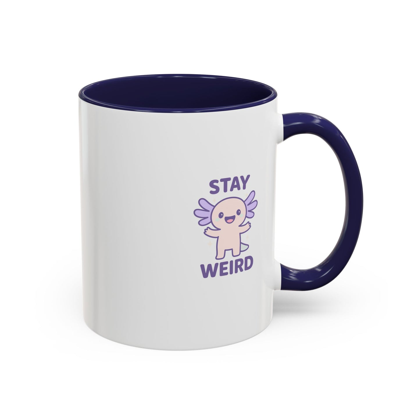 Stay Weird Accent Coffee Mug - Fun 11oz & 15oz Ceramic Cup for Quirky Coffee Lovers