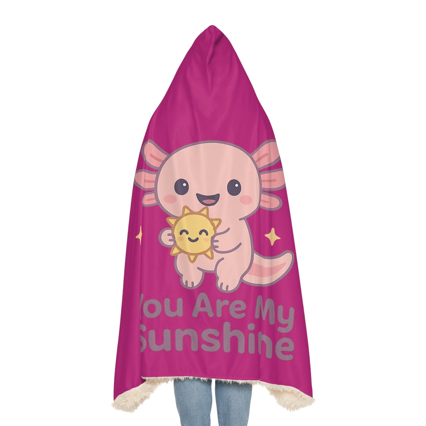 You Are My Sunshine Snuggle Blanket - Cozy Hooded Blanket for Kids & Adults