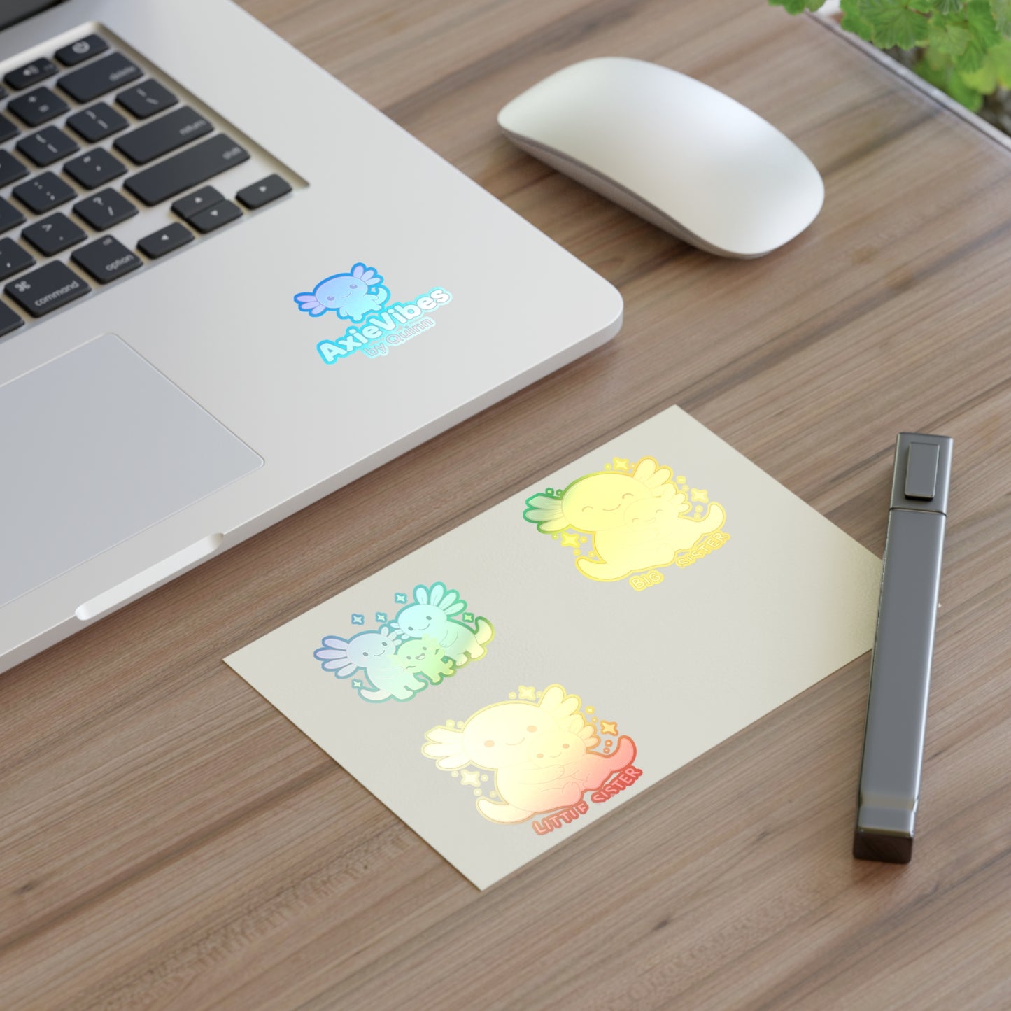 Cute Axolotl Sticker Sheets - Perfect for Sisters and Kids | Fun Decor & Gifts