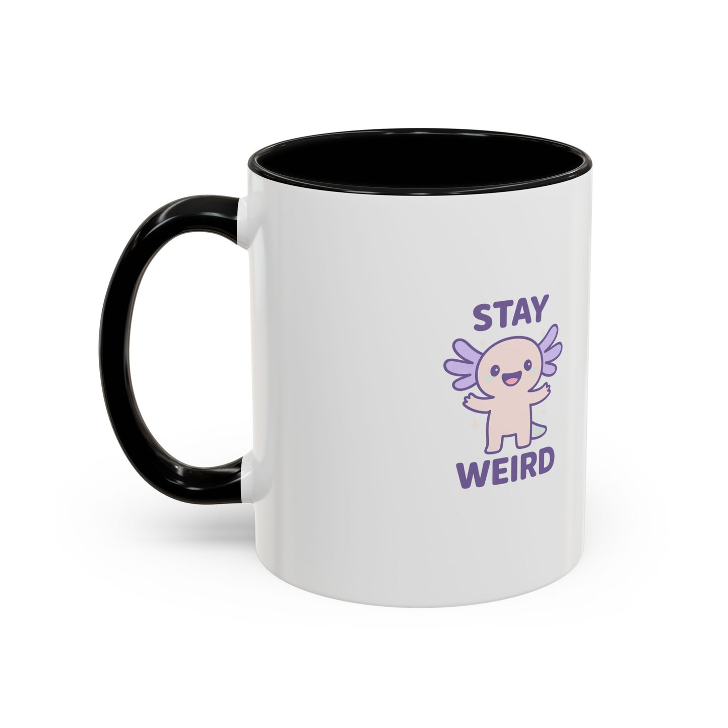 Stay Weird Accent Coffee Mug - Fun 11oz & 15oz Ceramic Cup for Quirky Coffee Lovers