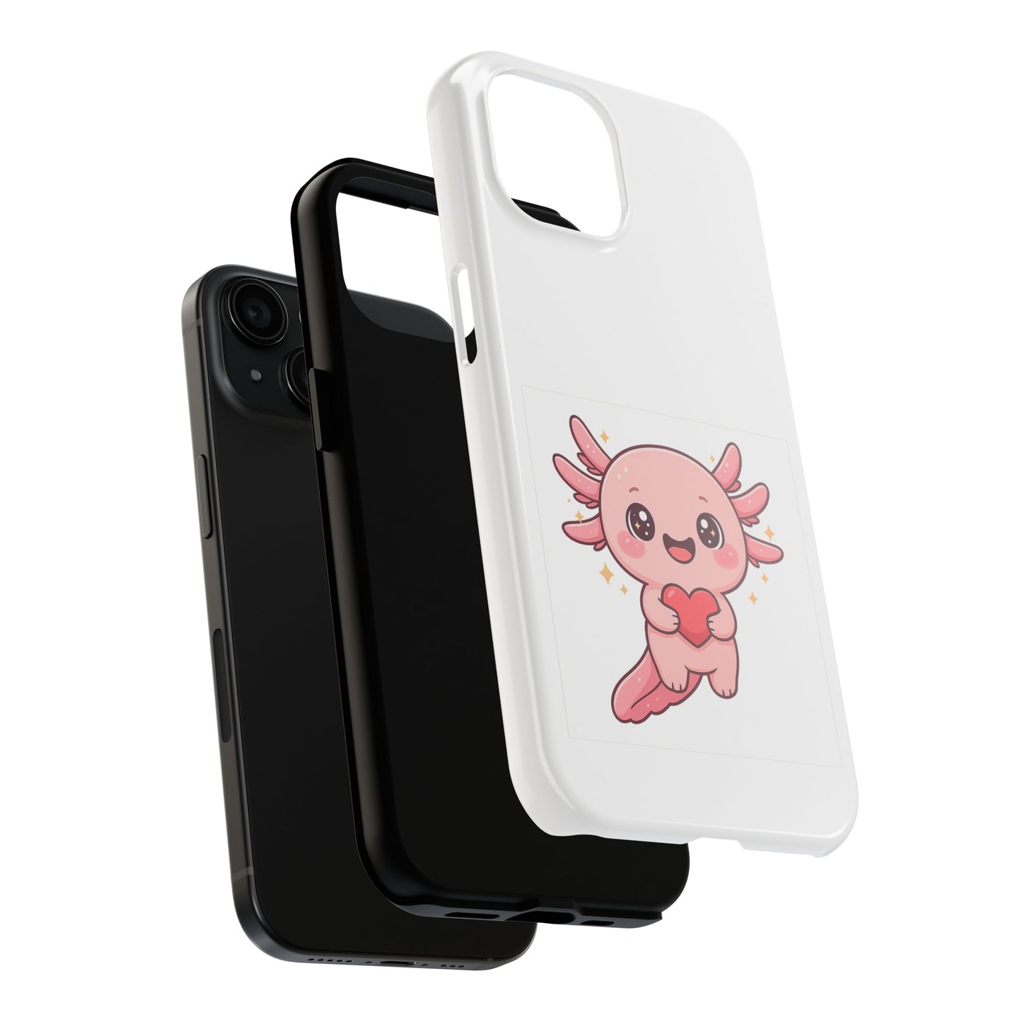 Cute Axolotl Tough Phone Case - Durable & Fun Protection for Phone Lovers