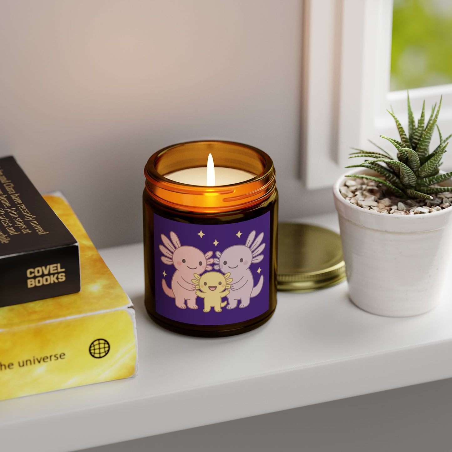 Cute Angelic Creature Scented Candle - Coconut Apricot Wax (4oz, 9oz)