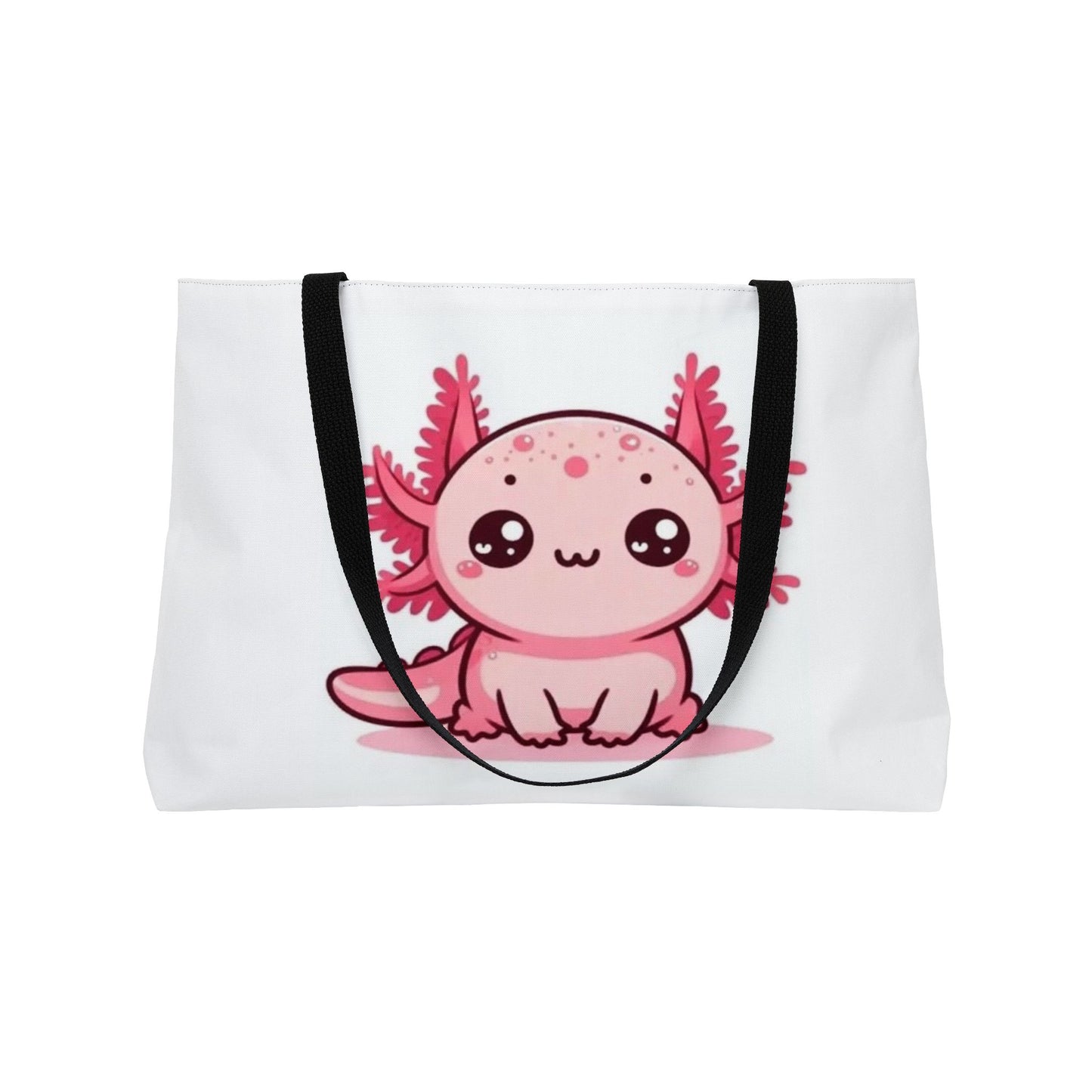 Cute Pink Axolotl Weekender Tote Bag - Perfect for Beach Trips & Gifts