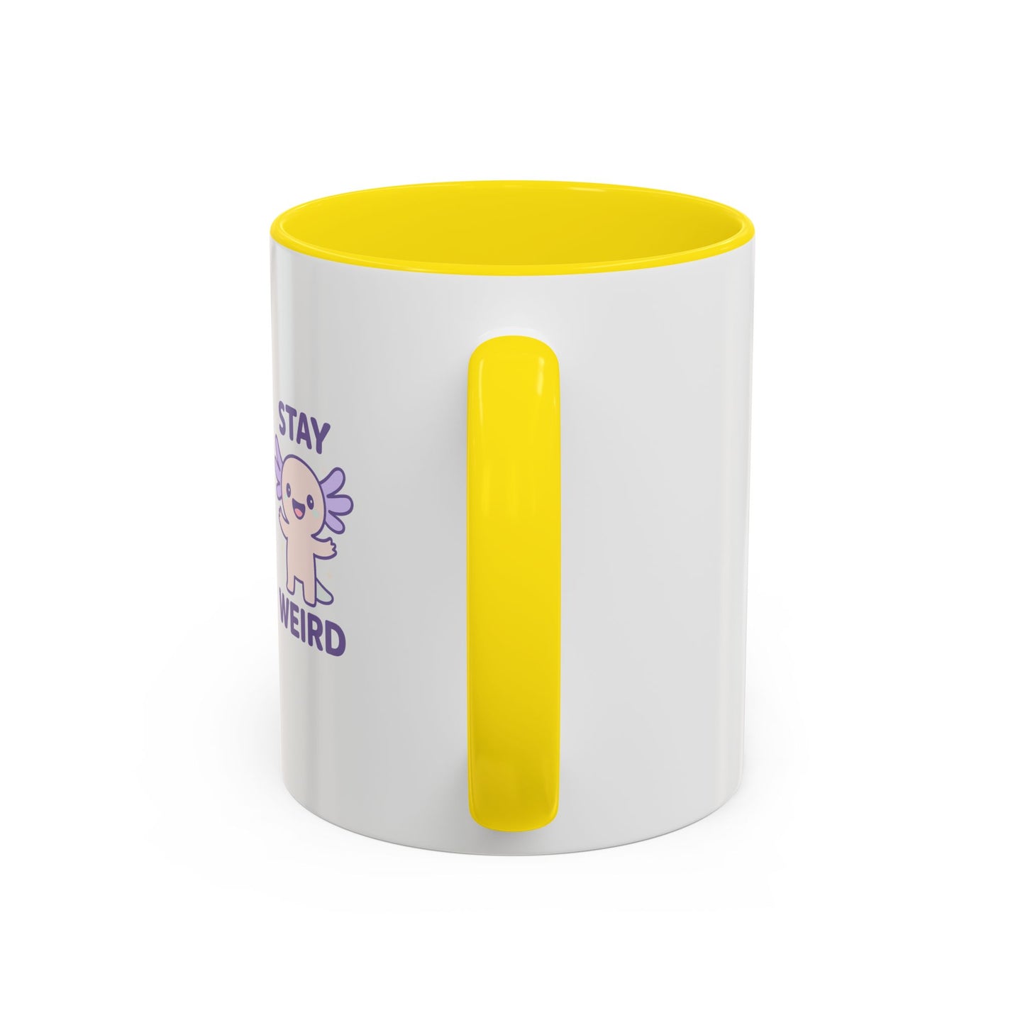 Stay Weird Accent Coffee Mug - Fun 11oz & 15oz Ceramic Cup for Quirky Coffee Lovers