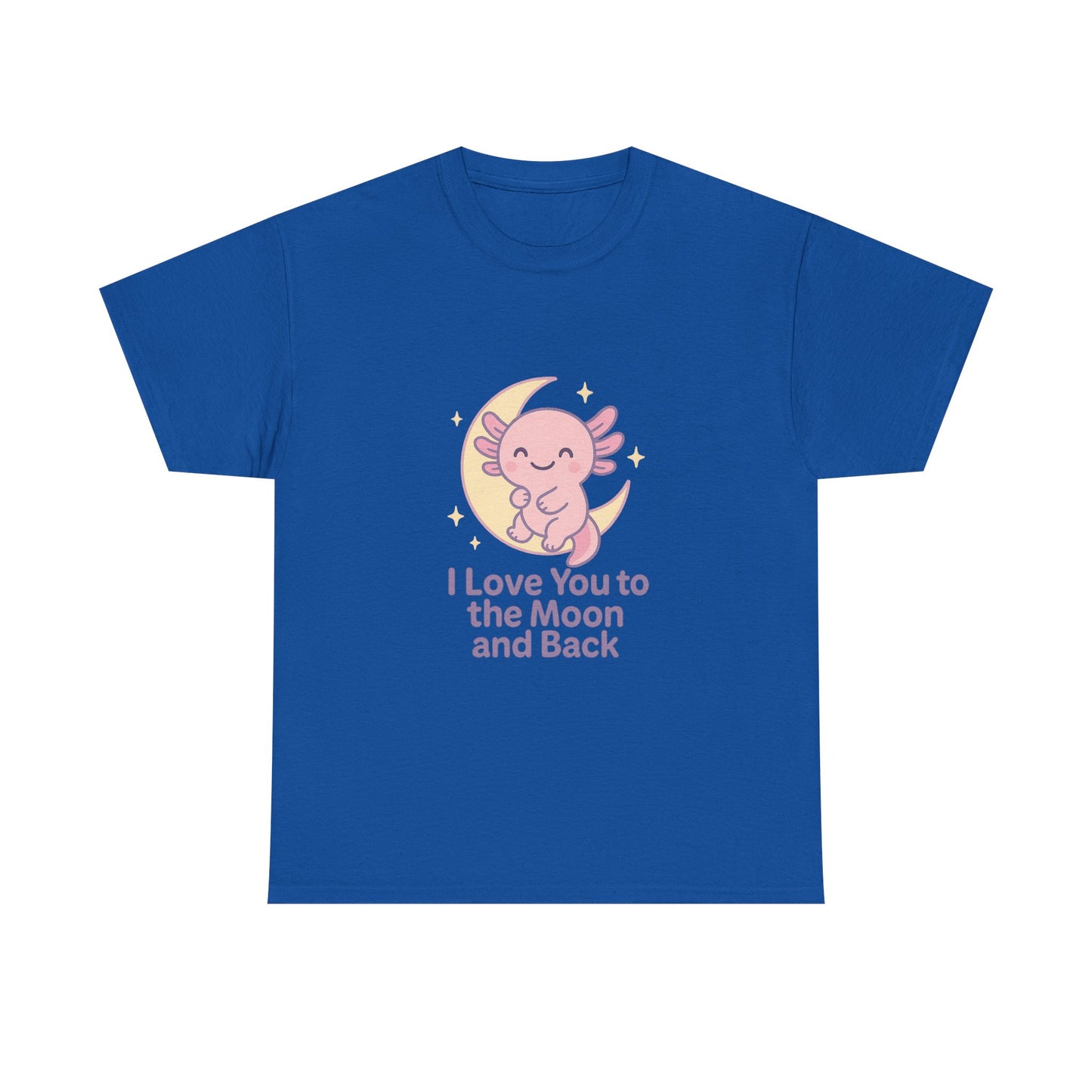 Cute Angel Love T-Shirt | I Love You to the Moon and Back Tee | Unisex Heavy Cotton Tee