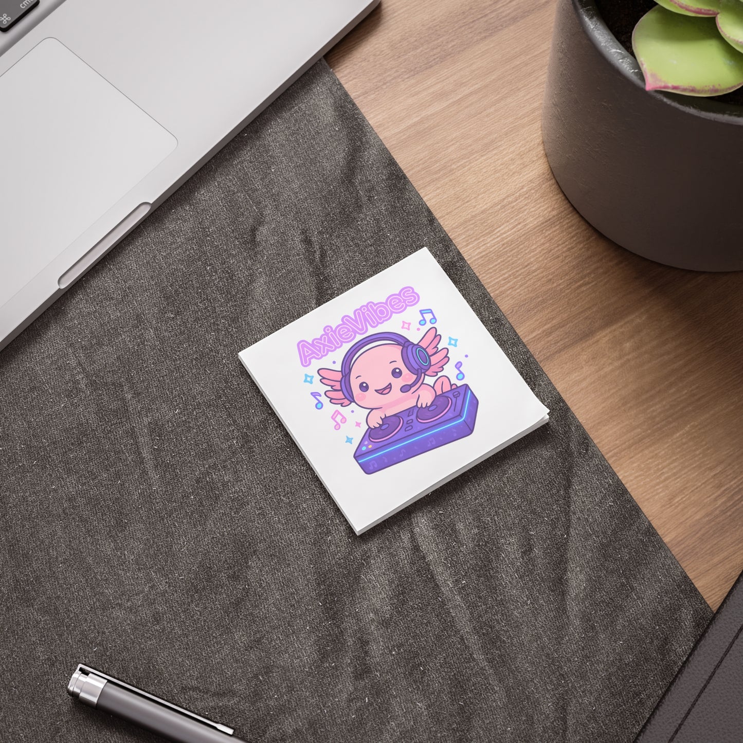 Cute DJ AxieVibes Post-it® Note Pads - Perfect for Music Lovers and Gamers