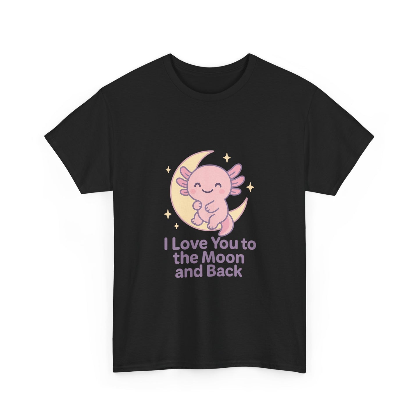 Cute Angel Love T-Shirt | I Love You to the Moon and Back Tee | Unisex Heavy Cotton Tee