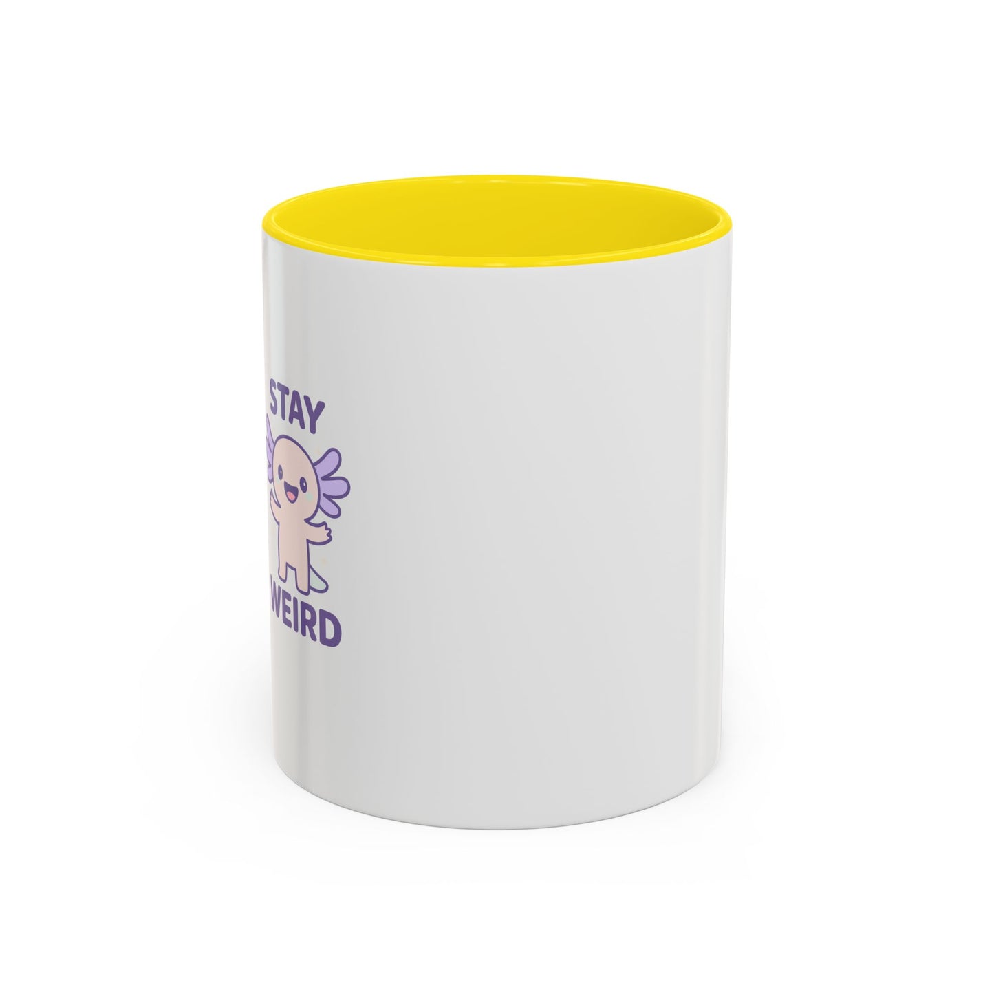 Stay Weird Accent Coffee Mug - Fun 11oz & 15oz Ceramic Cup for Quirky Coffee Lovers