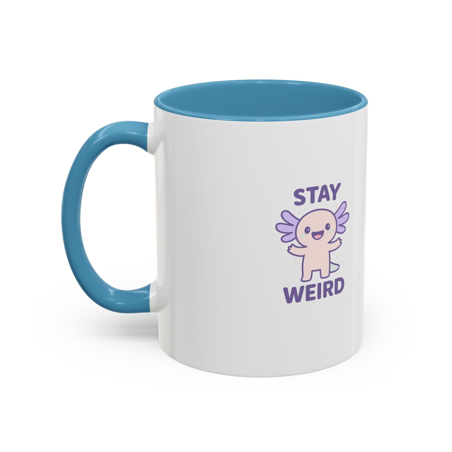 Stay Weird Accent Coffee Mug - Fun 11oz & 15oz Ceramic Cup for Quirky Coffee Lovers