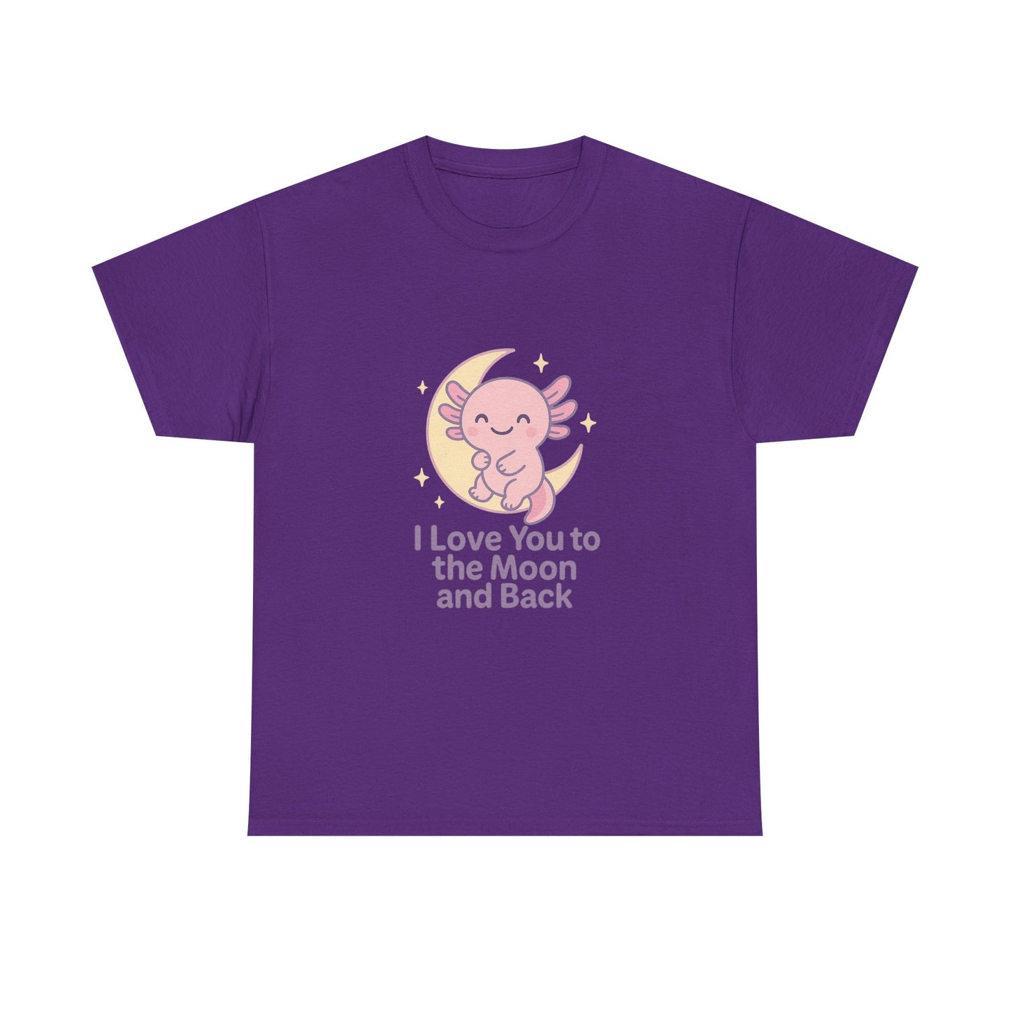 Cute Angel Love T-Shirt | I Love You to the Moon and Back Tee | Unisex Heavy Cotton Tee