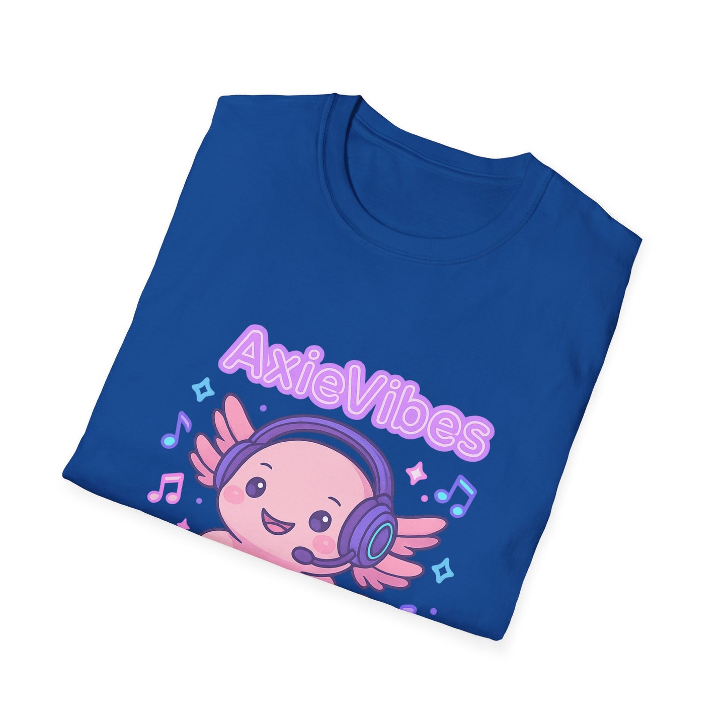 AxieVibes DJ Unisex Softstyle T-Shirt - Fun & Playful Music Tee for Gamers