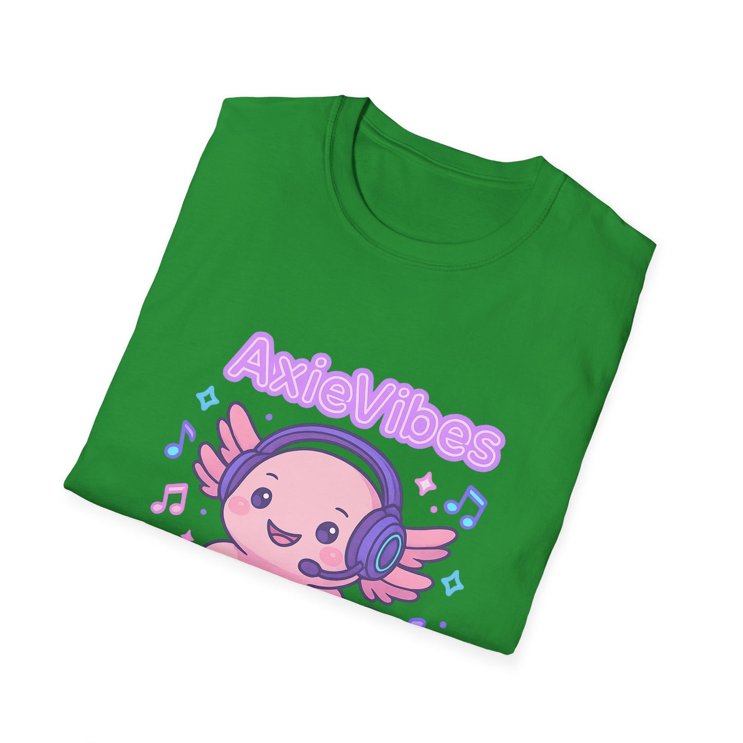 AxieVibes DJ Unisex Softstyle T-Shirt - Fun & Playful Music Tee for Gamers