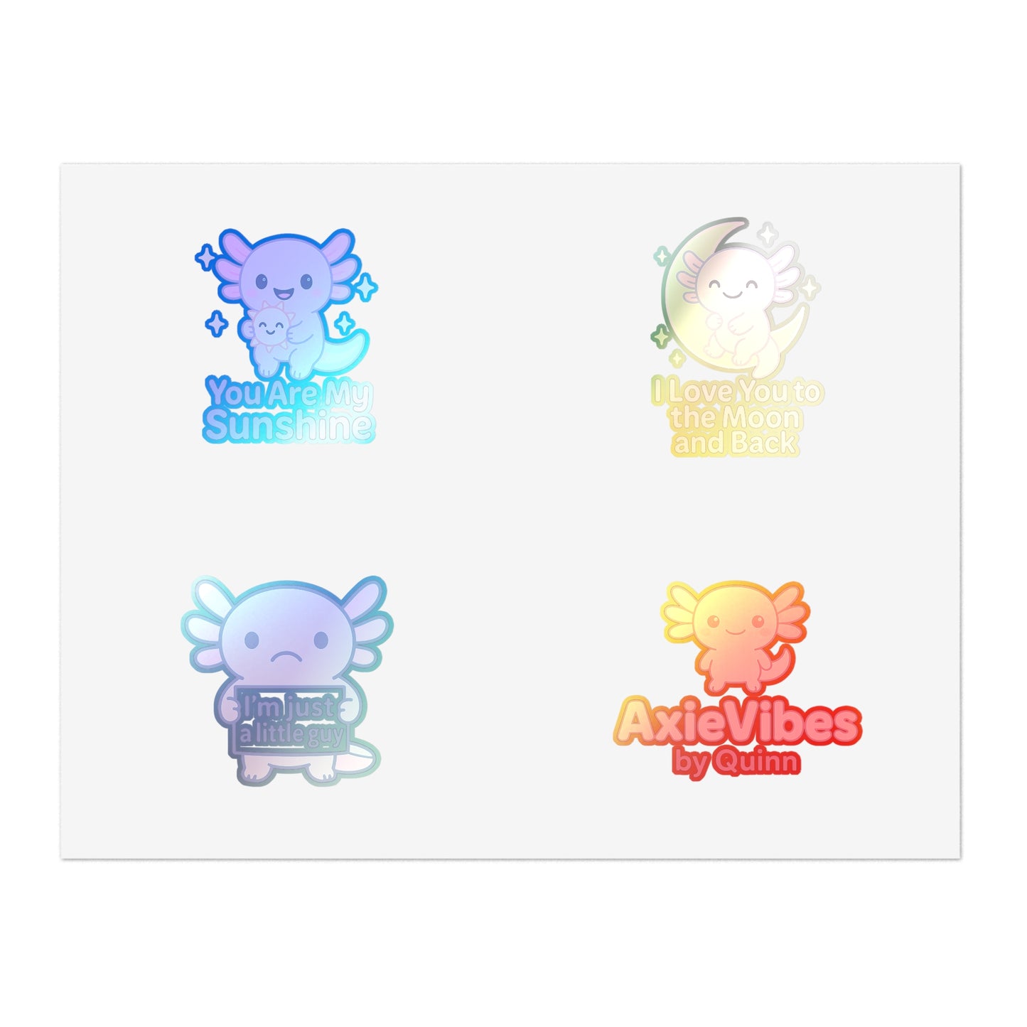 Cute Axolotl Sticker Sheets - Fun, Whimsical Designs for Kids & The Young at Heart