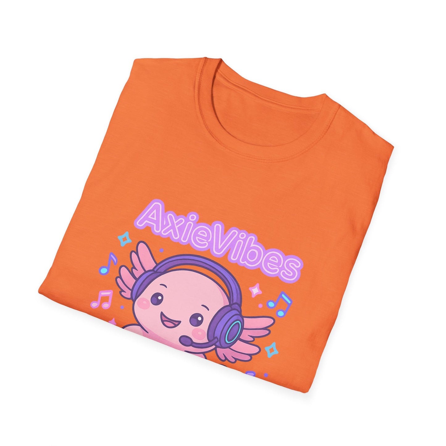 AxieVibes DJ Unisex Softstyle T-Shirt - Fun & Playful Music Tee for Gamers