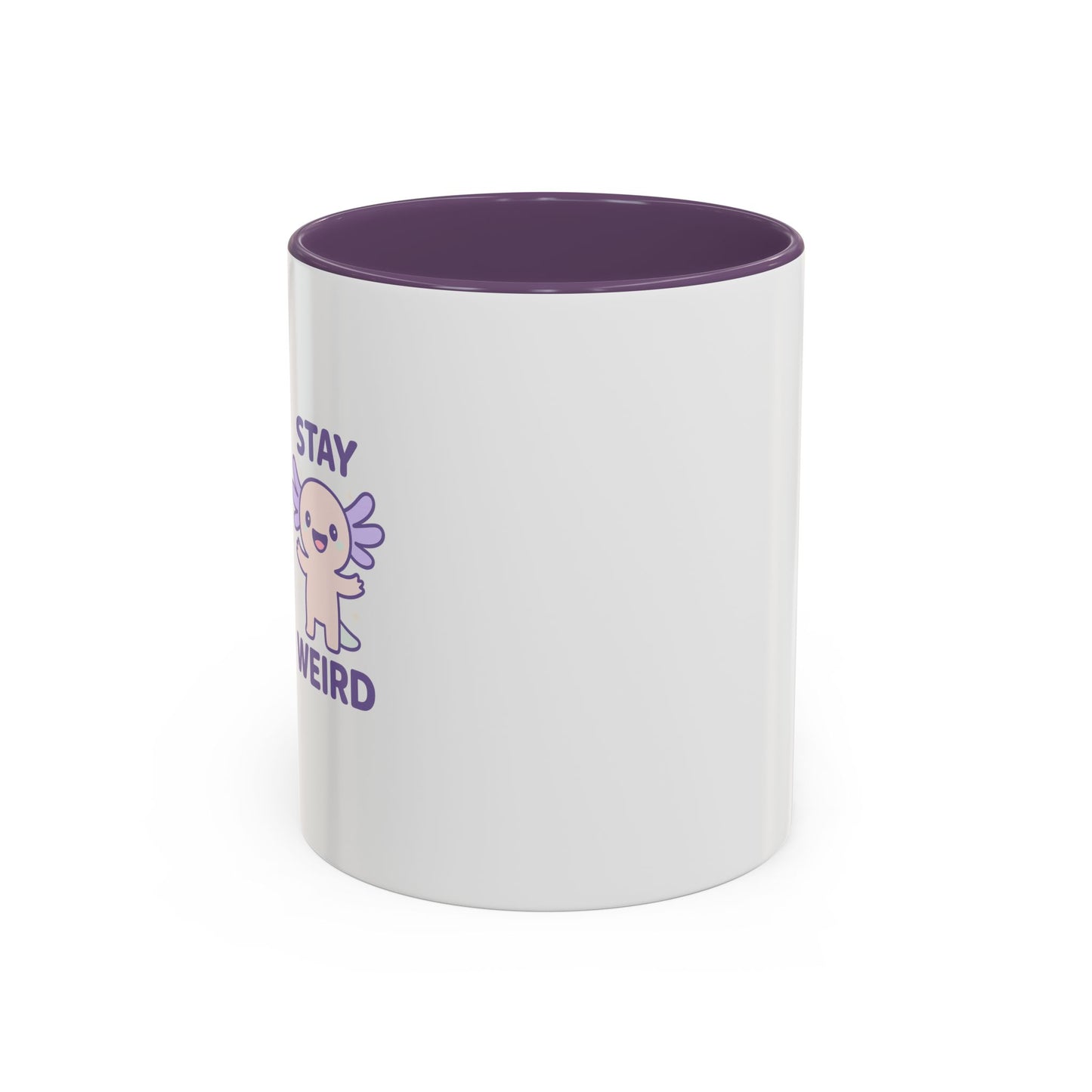 Stay Weird Accent Coffee Mug - Fun 11oz & 15oz Ceramic Cup for Quirky Coffee Lovers