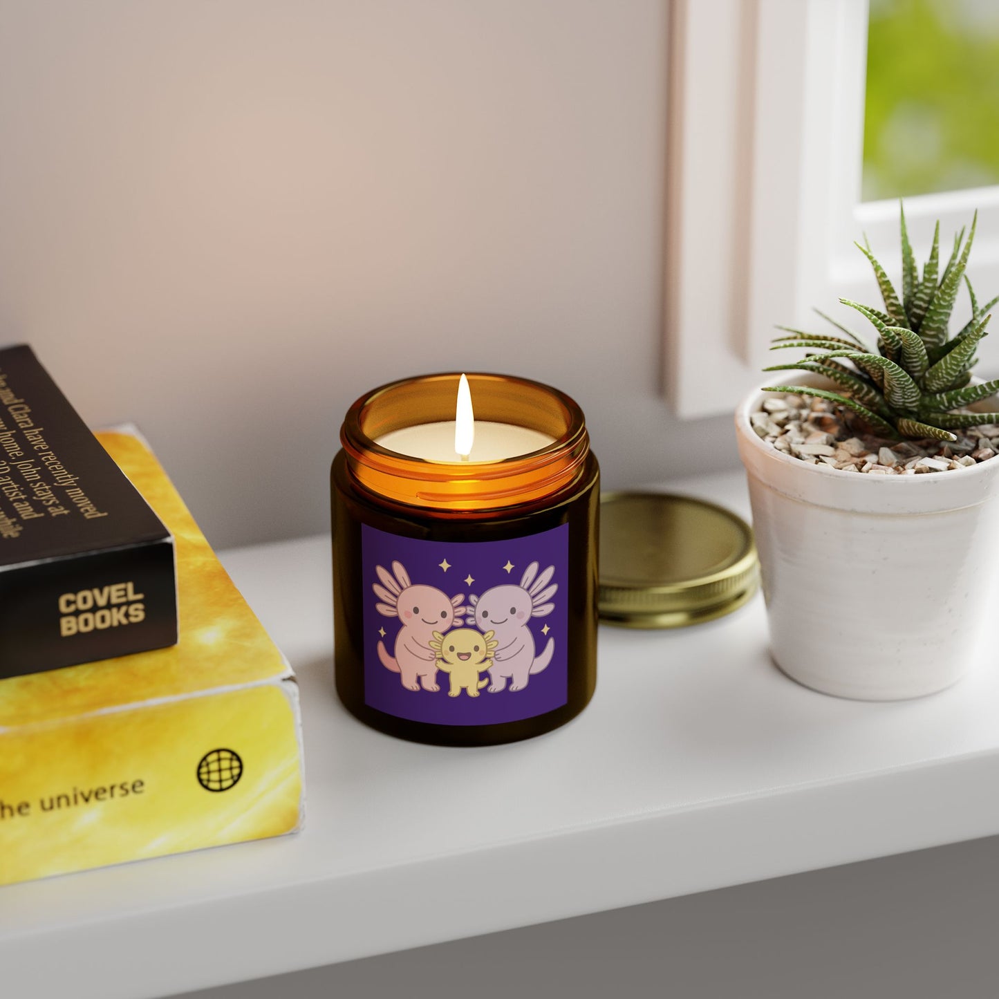 Cute Angelic Creature Scented Candle - Coconut Apricot Wax (4oz, 9oz)