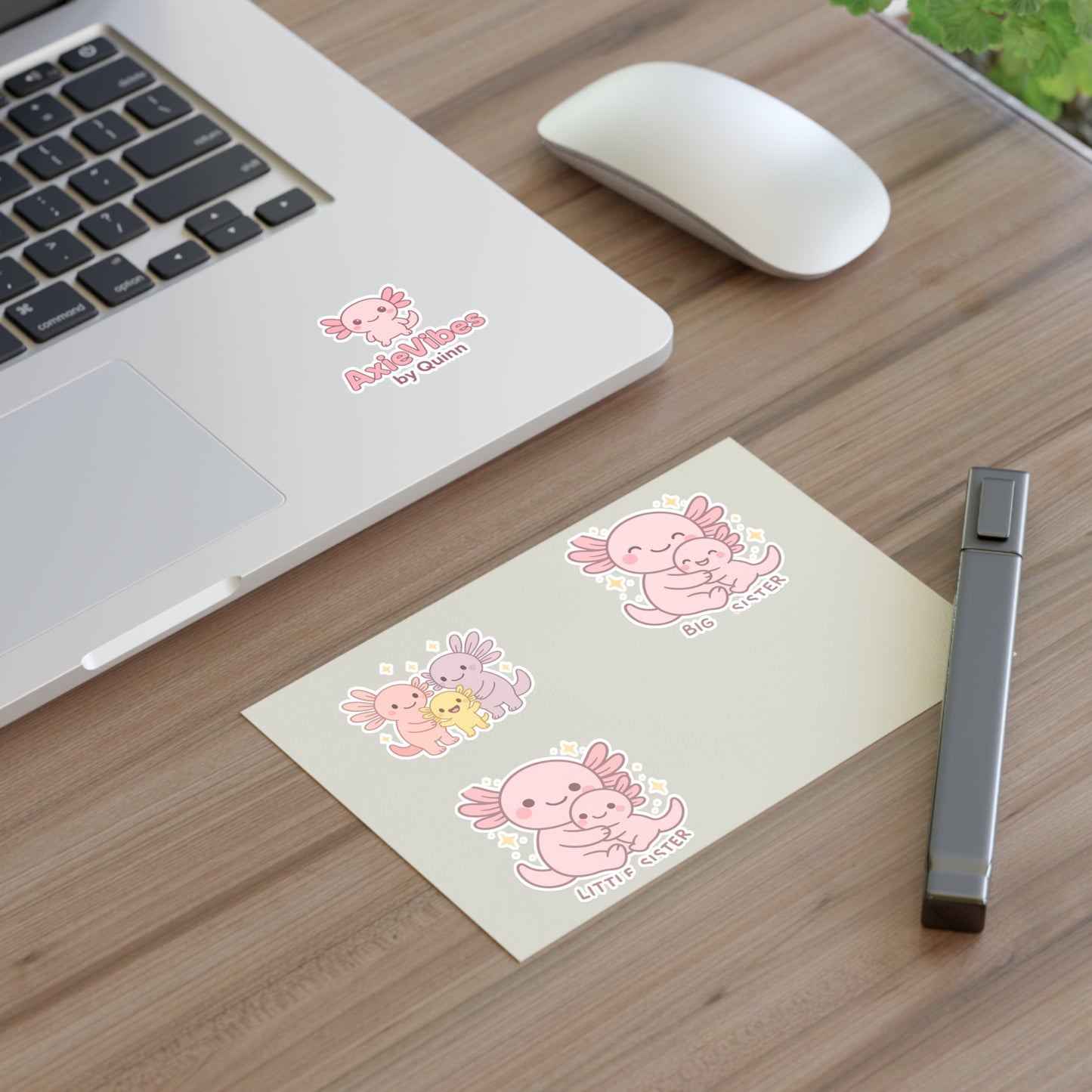 Cute Axolotl Sticker Sheets - Perfect for Sisters and Kids | Fun Decor & Gifts