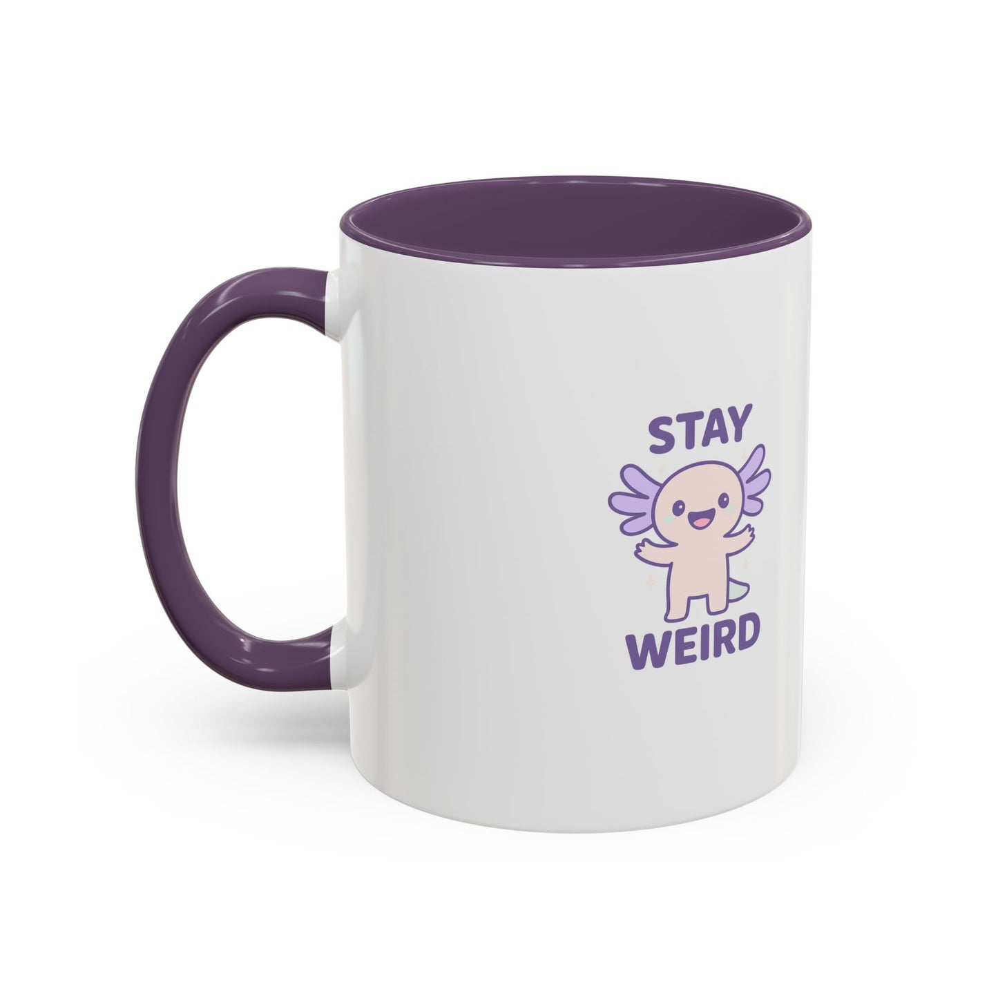 Stay Weird Accent Coffee Mug - Fun 11oz & 15oz Ceramic Cup for Quirky Coffee Lovers