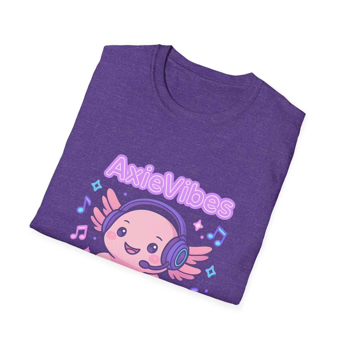 AxieVibes DJ Unisex Softstyle T-Shirt - Fun & Playful Music Tee for Gamers