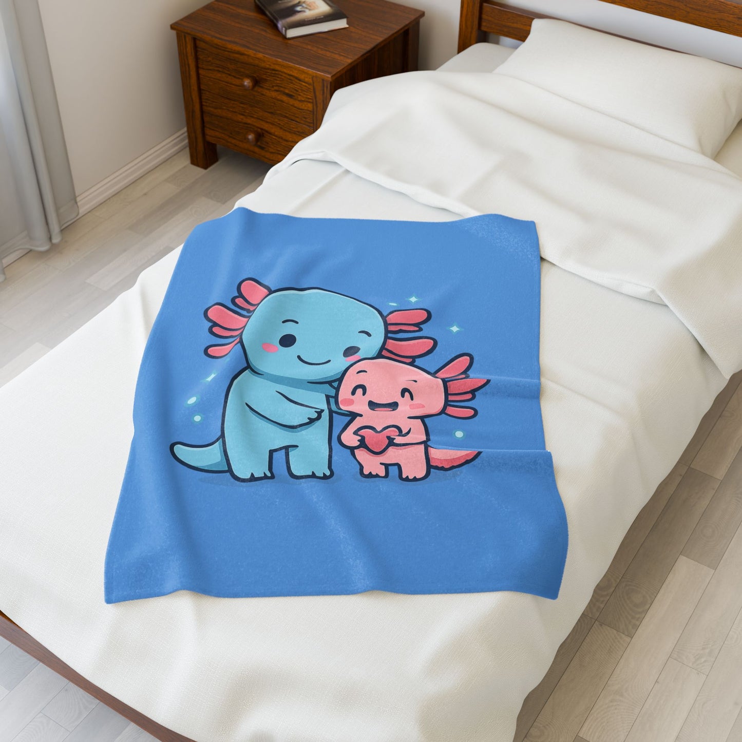 Kawaii Axolotl Plush Blanket for Cozy Comfort