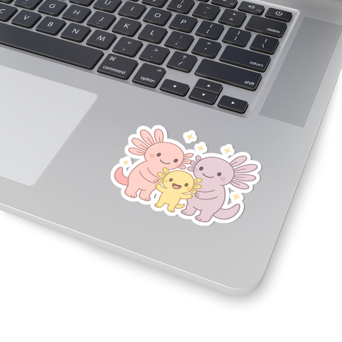 Cute Axolotl Kiss-Cut Stickers – For Kids & Animal Lovers