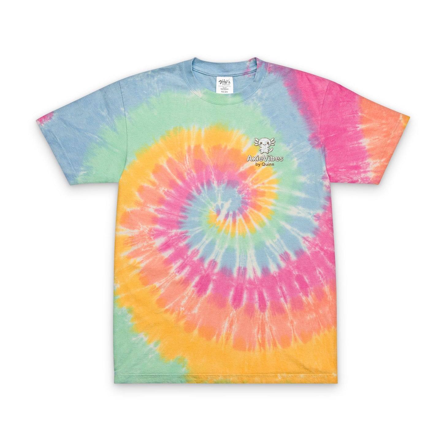 Colorful Oversized Tie-Dye T-Shirt with Embroidery - Perfect for Festivals & Casual Wear