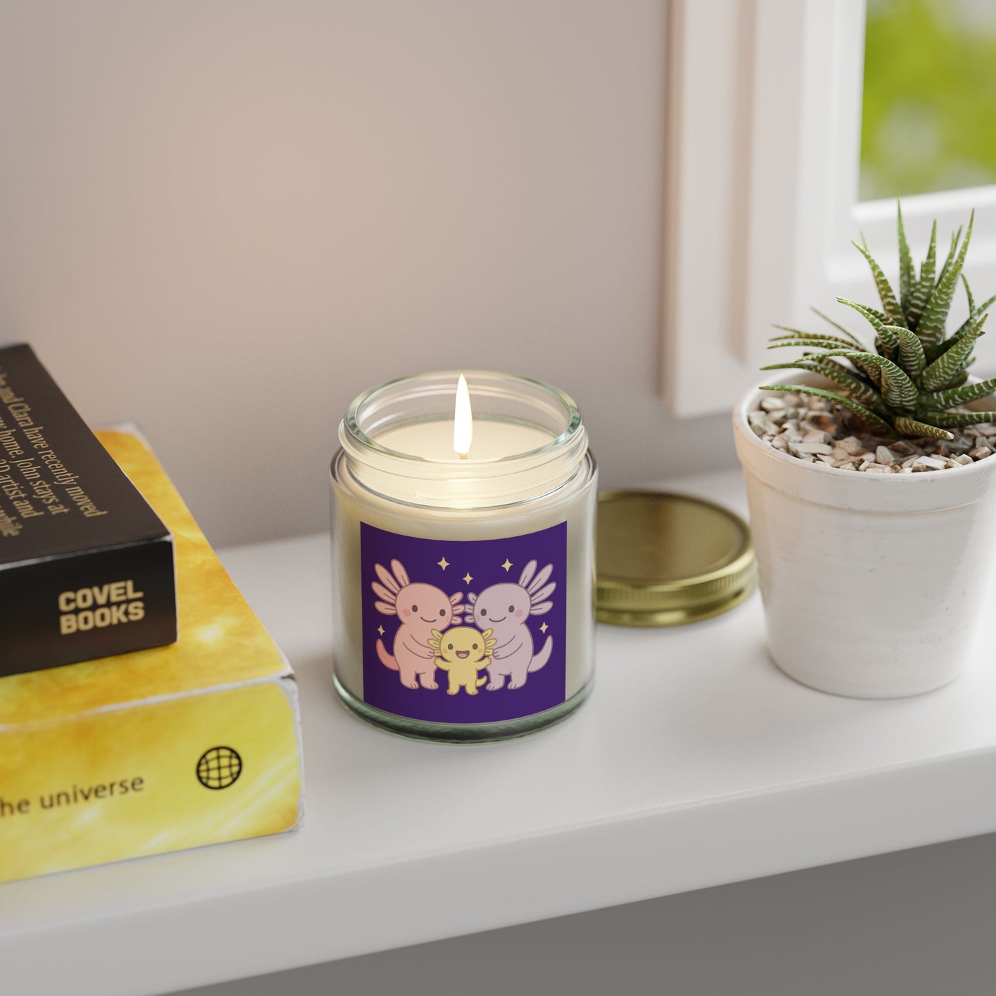 Cute Angelic Creature Scented Candle - Coconut Apricot Wax (4oz, 9oz)