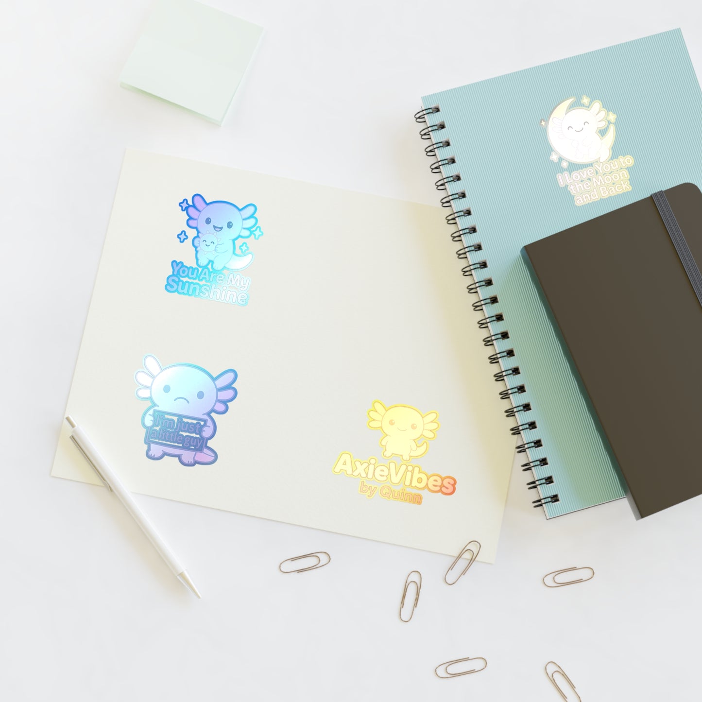 Cute Axolotl Sticker Sheets - Fun, Whimsical Designs for Kids & The Young at Heart