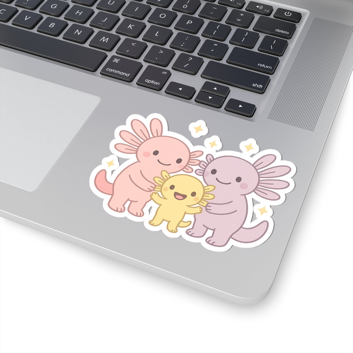 Cute Axolotl Kiss-Cut Stickers – For Kids & Animal Lovers
