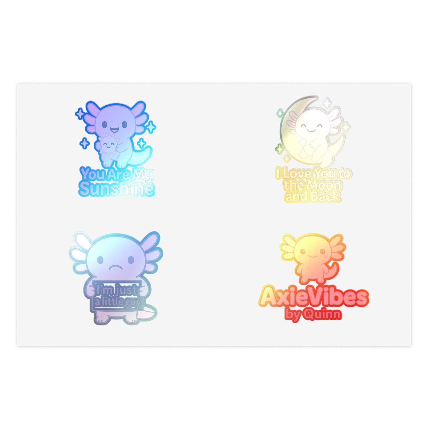 Cute Axolotl Sticker Sheets - Fun, Whimsical Designs for Kids & The Young at Heart