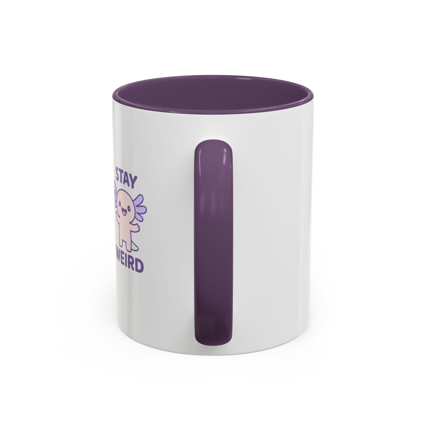 Stay Weird Accent Coffee Mug - Fun 11oz & 15oz Ceramic Cup for Quirky Coffee Lovers