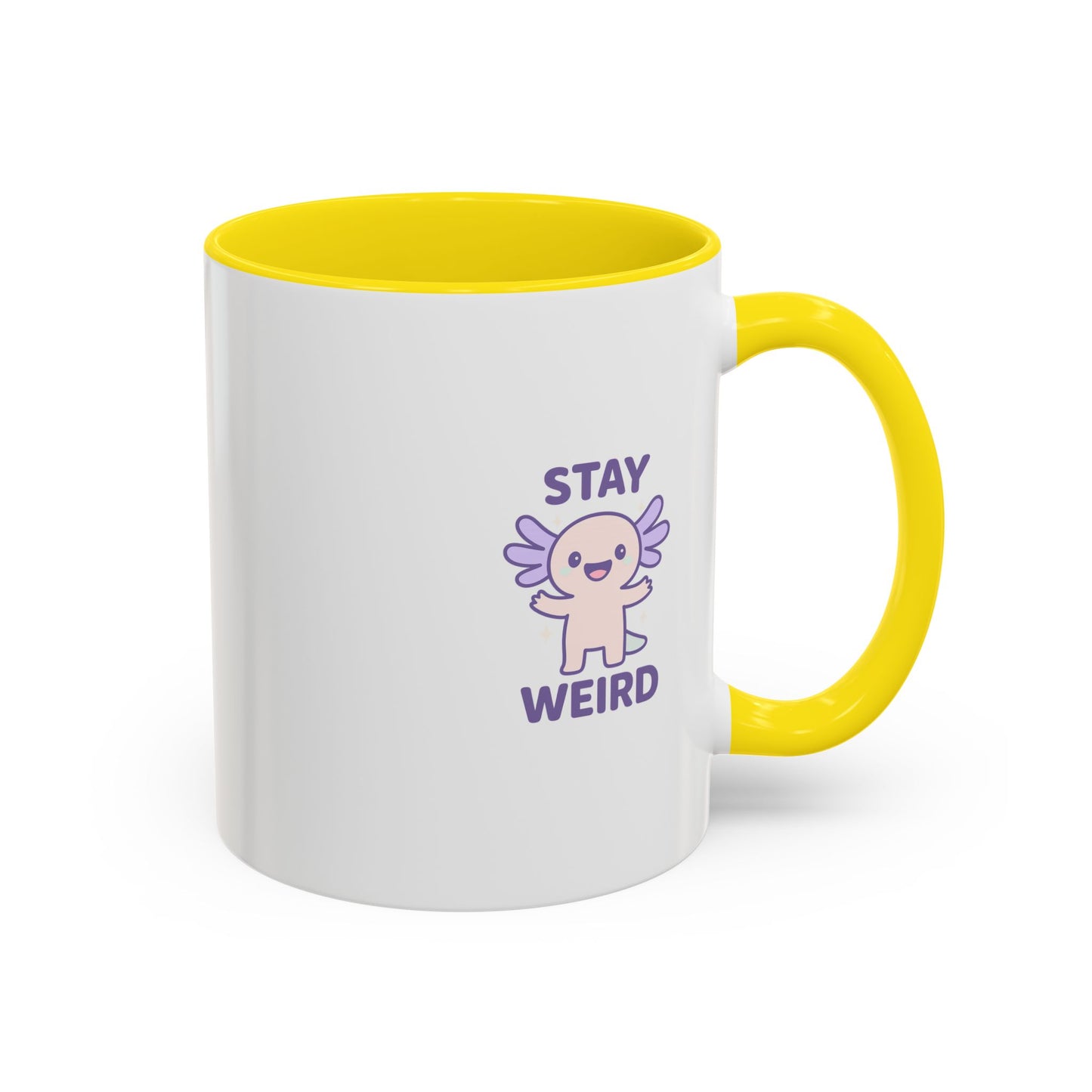 Stay Weird Accent Coffee Mug - Fun 11oz & 15oz Ceramic Cup for Quirky Coffee Lovers