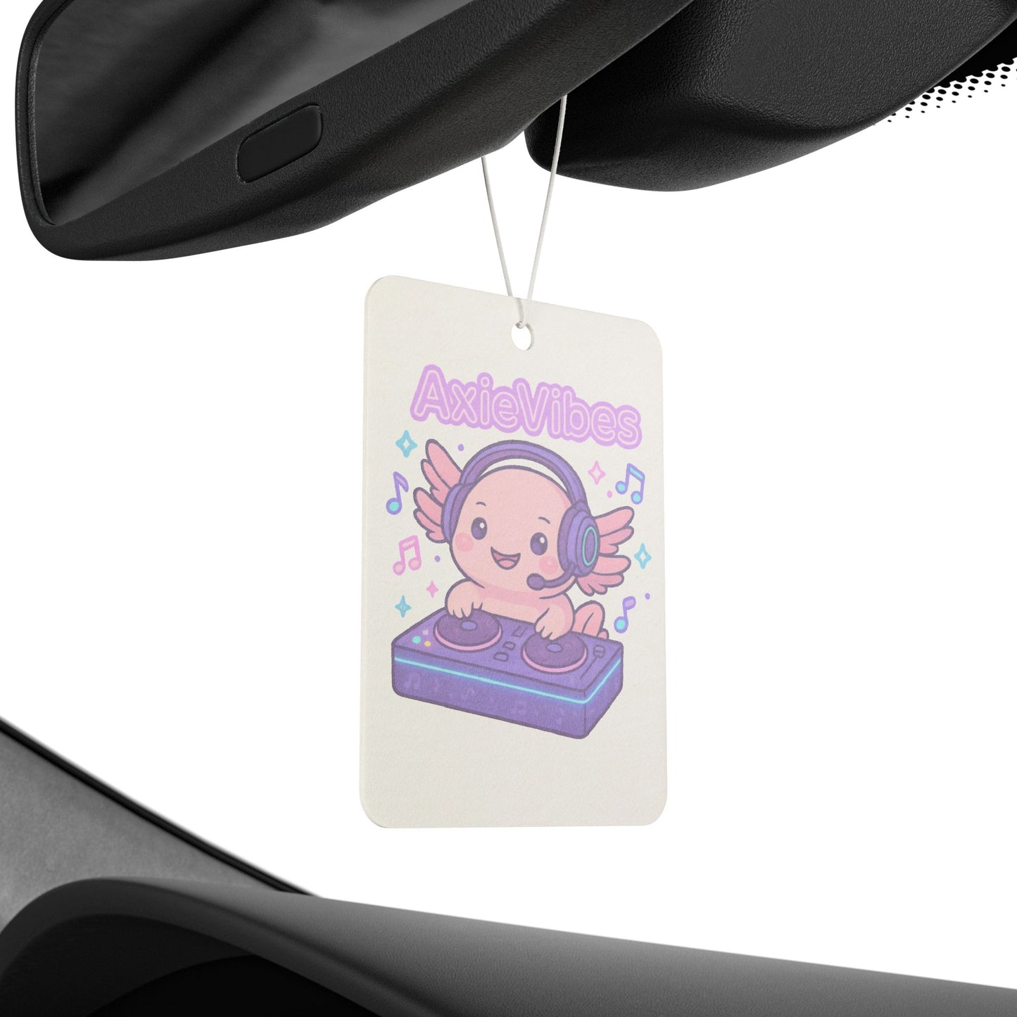 AxieVibes Car Air Freshener - Cute DJ Design for Music Lovers