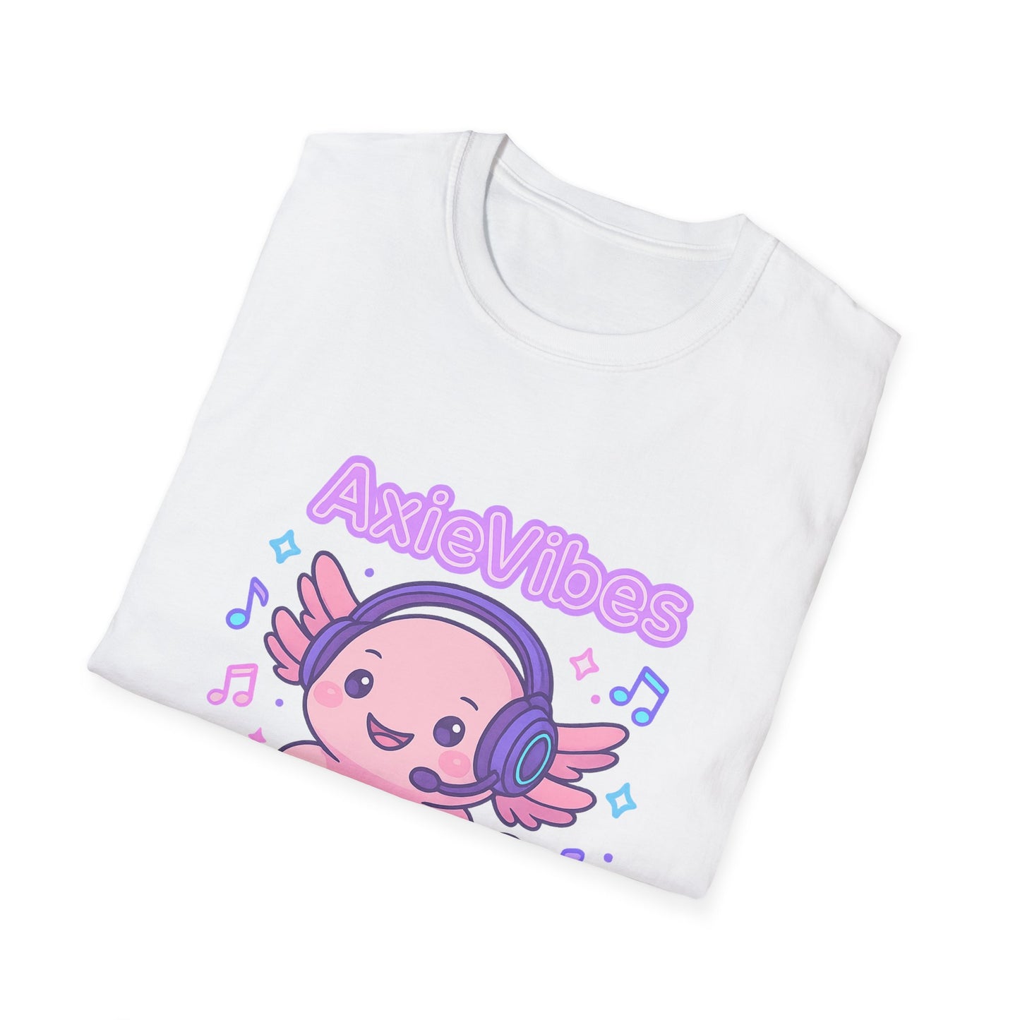 AxieVibes DJ Unisex Softstyle T-Shirt - Fun & Playful Music Tee for Gamers