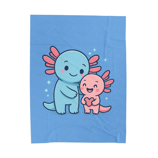 Kawaii Axolotl Plush Blanket for Cozy Comfort
