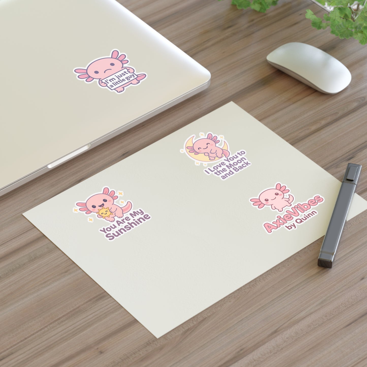 Cute Axolotl Sticker Sheets - Fun, Whimsical Designs for Kids & The Young at Heart