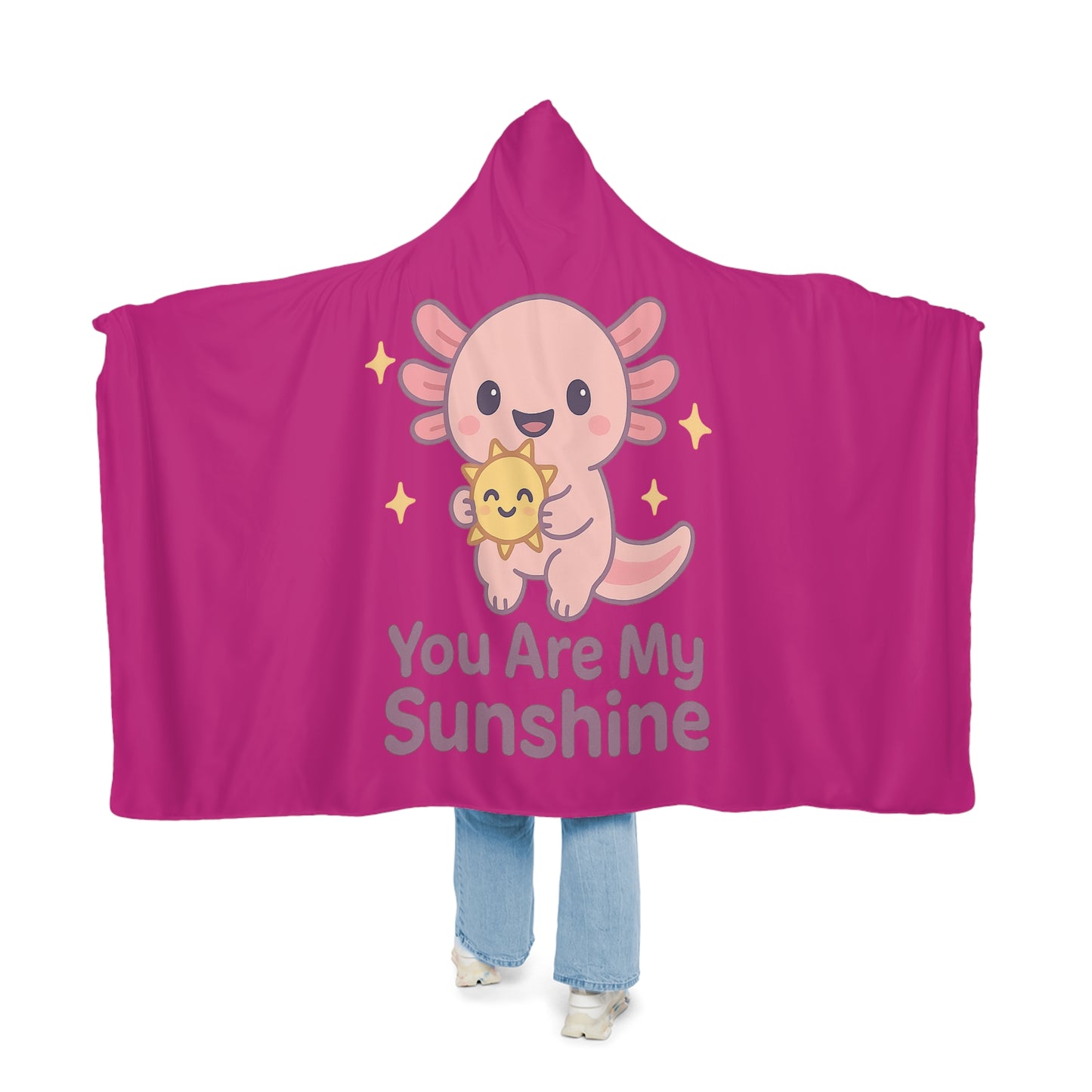 You Are My Sunshine Snuggle Blanket - Cozy Hooded Blanket for Kids & Adults