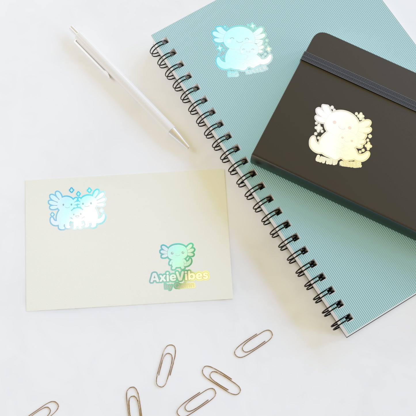 Cute Axolotl Sticker Sheets - Perfect for Sisters and Kids | Fun Decor & Gifts